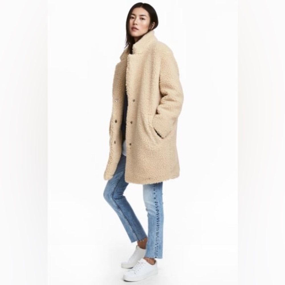 H&M Faux Shearling Coat